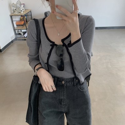 Set áo len cardigan thanh lịch A179
