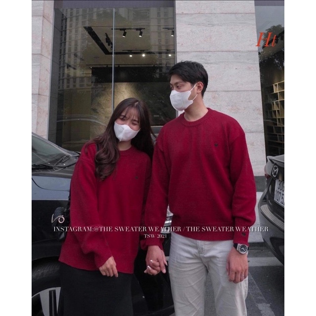 Áo swearter nỉ cotton tim nhỏ H2A588