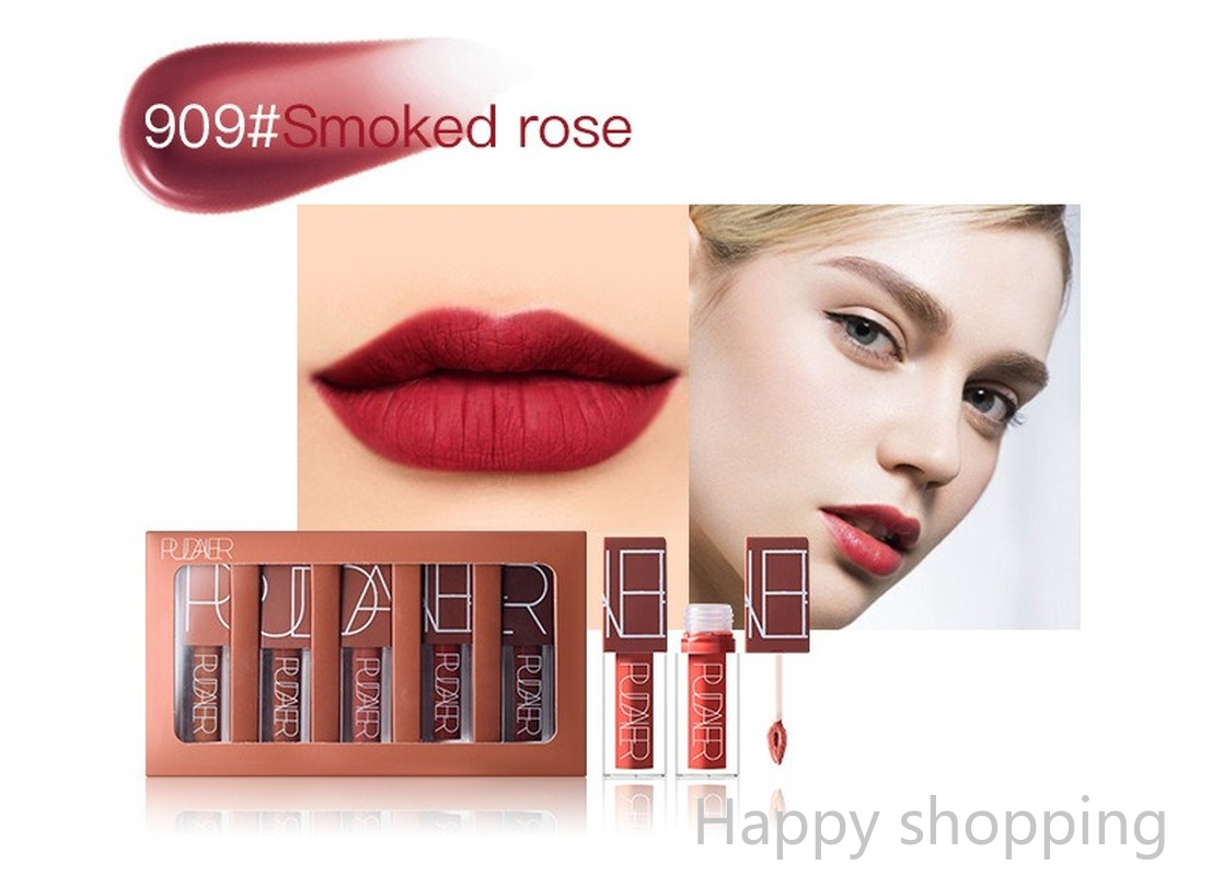 (Hàng Mới Về) Set 5 Son Kem Lì Chống Dính Cốc Chất Son Mịn Như Nhung | BigBuy360 - bigbuy360.vn