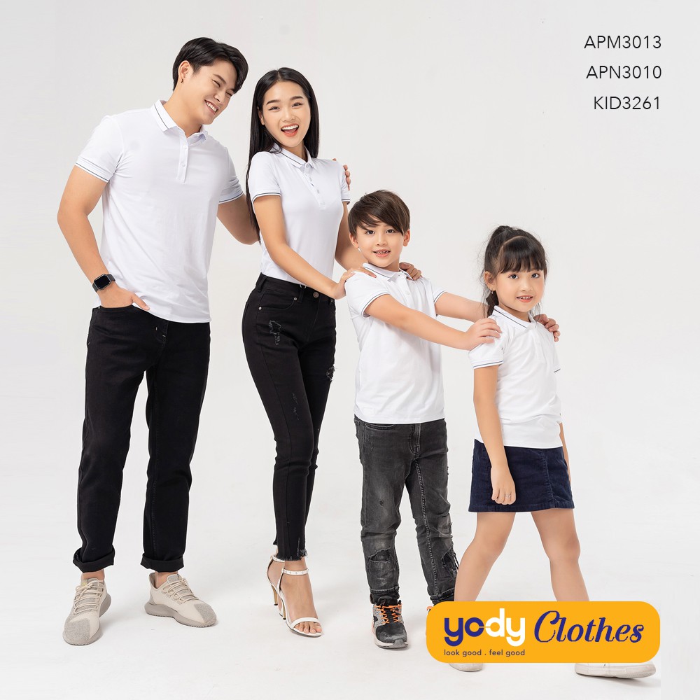 Áo phông nữ Pima YODY chất cotton pima có cổmềm mại kháng khuẩn tự nhiên APN3010