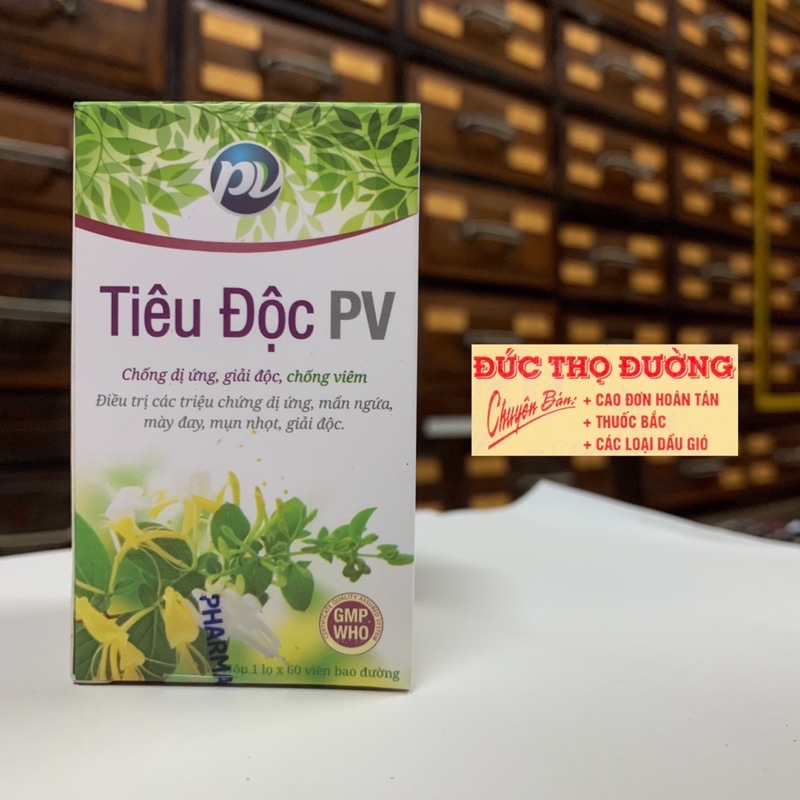 Tiêu Độc PV - dị ứng, giải độc, mẩn ngứa, mề đay