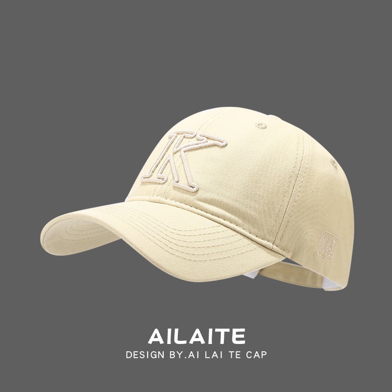 Mũ Lưỡi Trai Mềm Thêu Chữ K Phong Cách Hàn Quốc