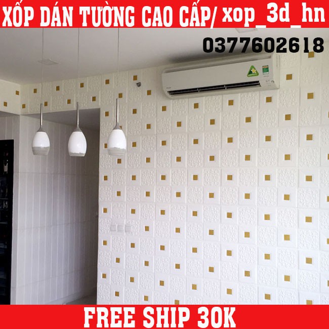 MIẾNG XỐP DÁN TƯỜNG LOẠI NHŨ 3D CÁCH ÂM CÁCH NHIỆT 70CM * 77CM | BigBuy360 - bigbuy360.vn