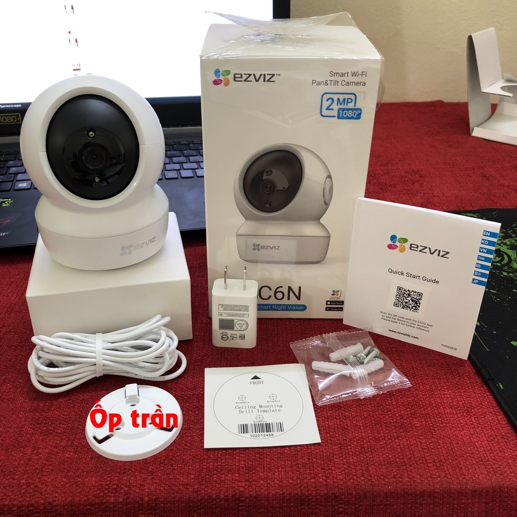 Camera Wifi Ezviz CS-CV246 C6N Full HD 1080P (2MP) - Xoay 360, Loa 2 Chiều