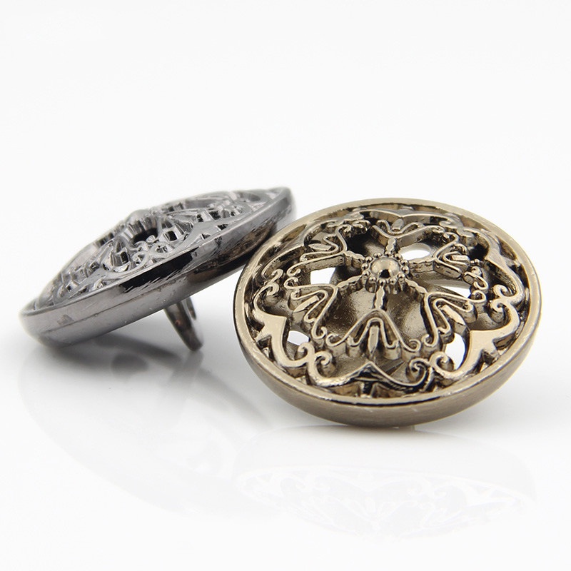 Cúc kim loại khoét rỗng phong cách vintage, phù hợp áo blazer, áo vest nam và nữ, áo khoác măng tô, áo dạ