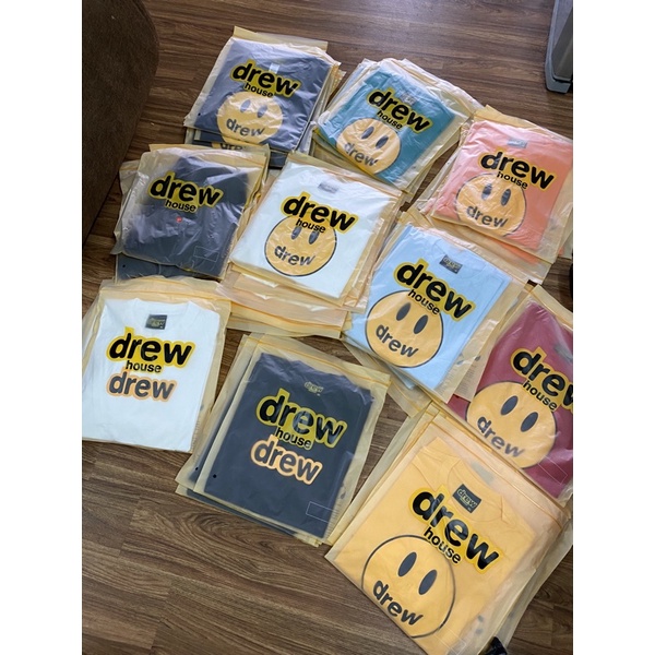 [PHIÊN BẢN MỚI] Áo thun Drew House Justin Bieber tee 1:1 bản cao cấp, Áo Drew mặt cười Matlux chất liệu cotton oversize | BigBuy360 - bigbuy360.vn