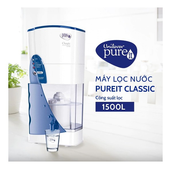 Máy lọc nước Unilever Pureit Classic - Không cần cắm điện