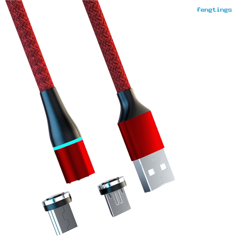 Dây Cáp Sạc Truyền Dữ Liệu Đầu Nam Châm Micro USB Type-c QC 3.0 1/2m
