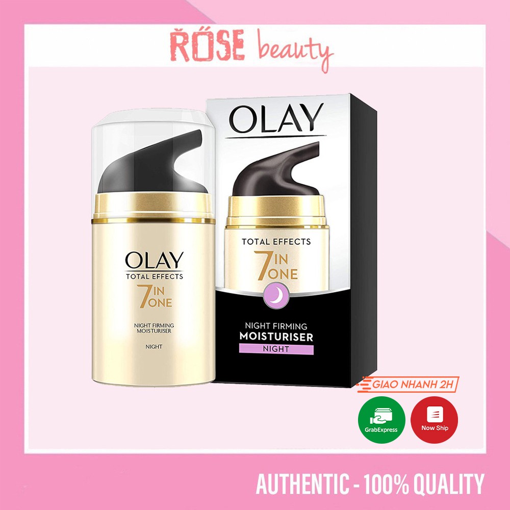 Kem dưỡng ẩm Olay Total Effects 7 In 1 Night cream chống lão hóa mềm mịn da 50ml - RoseBeauty