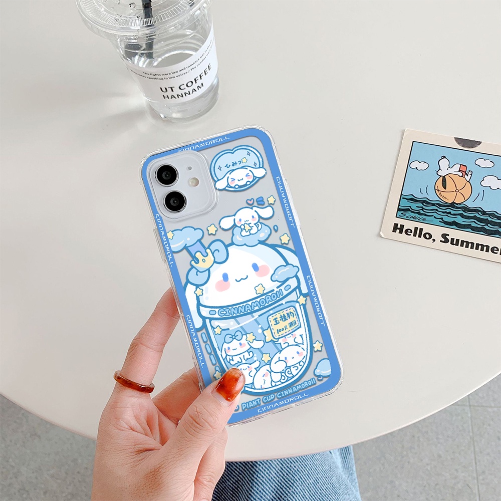 Ốp Điện Thoại Hình Cún Uống Nước Lạnh Dễ Thương Cho Iphone 11 Pro Max 12 Pro Max 13 Pro Max Mini 6 7 8 6 7plus Se 2020 X Xs Xr 5 4