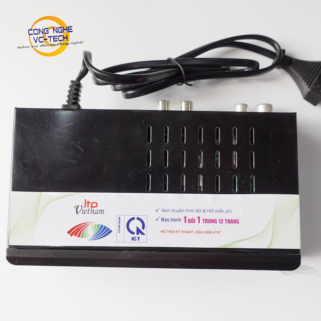 Đầu Thu Truyền Hình Số Mặt Đất Ltp Vietnam STB – 1406 Tặng Anten 15m 💥 1 ĐỔI 1 trong 12 THÁNG