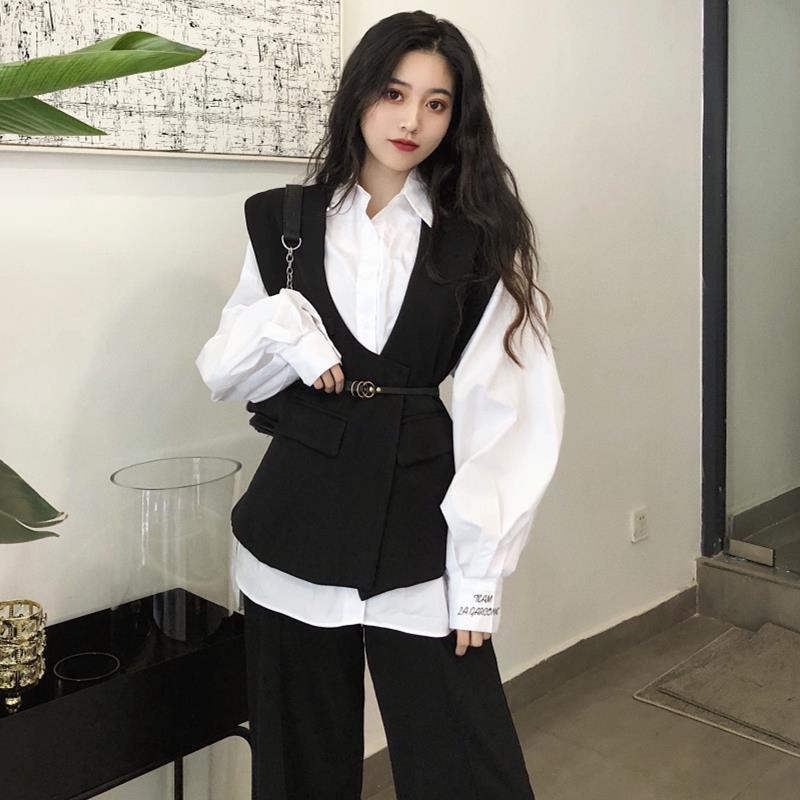 Set áo khoác sát nách thoáng khí phong cách Retro Pháp cho nữ | BigBuy360 - bigbuy360.vn