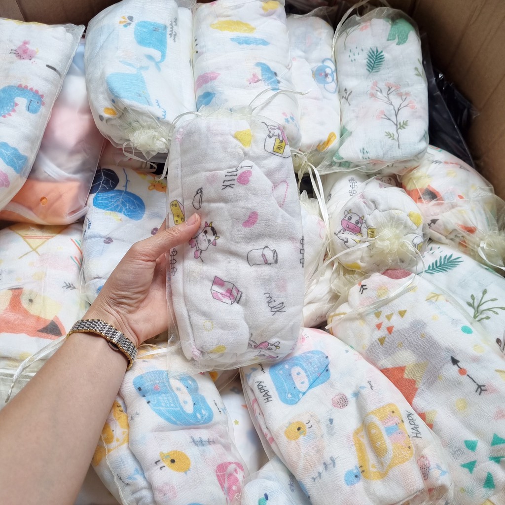 Khăn Tắm Sợi Tre 2 LỚP Cuộn TÚI Siêu mềm