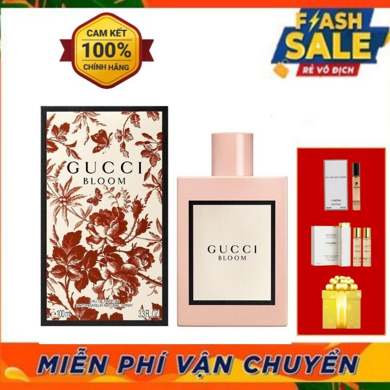 ~ 𝐍ướ𝐜 𝐇𝐨𝐚 𝐔𝐒𝐀 ~ Nước hoa Gucci Bloom EDP 100ml Dành Cho Nữ,Sản Phẩm Chính Hãng Đến Từ Gucci lưu hương 10-12h