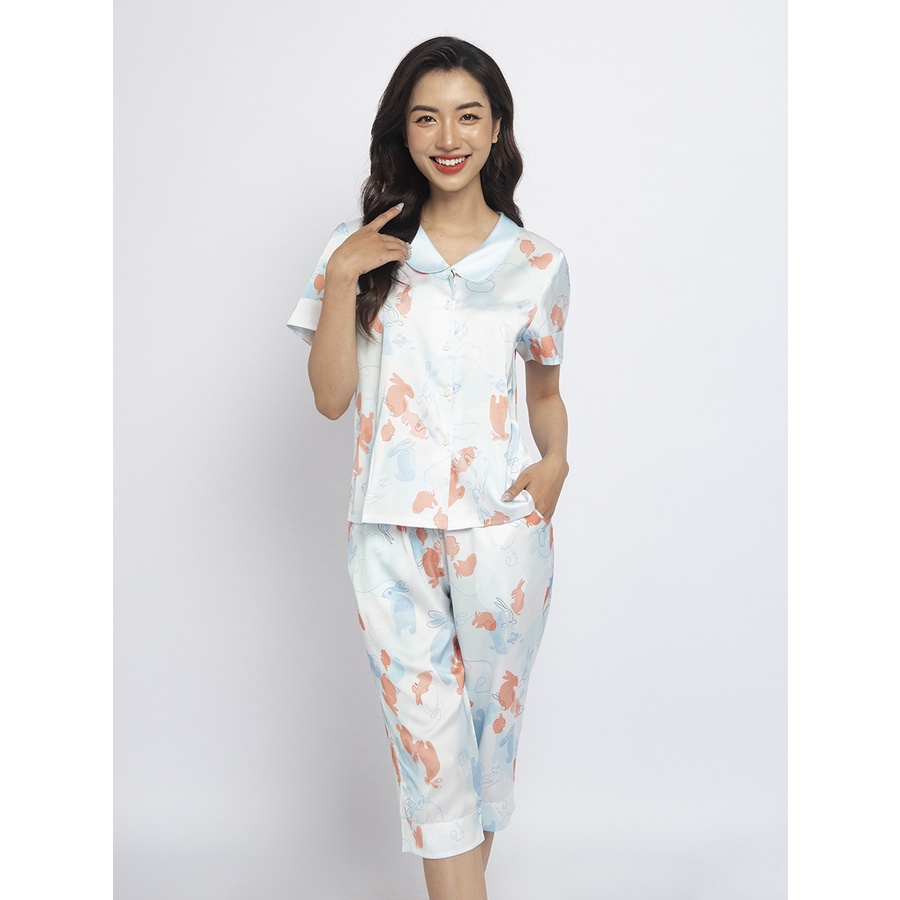 Đồ mặc nhà Áo cộc Quần ngố WINNY 1MNSA22169N