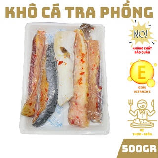 Túi 500gr - khô cá tra phồng, khô cá lăng phồng thịt cá khô thơm béo, chiên phồng giòn ăn cơm cực ngon đặc sản miền tây