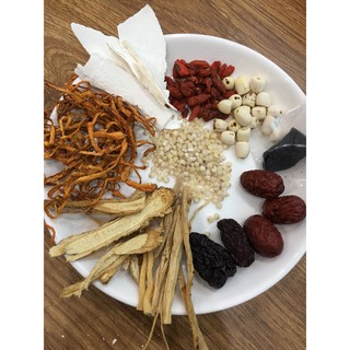 Set 9-10 món thuốc bắc hầm gà, lẩu gà, chim,....