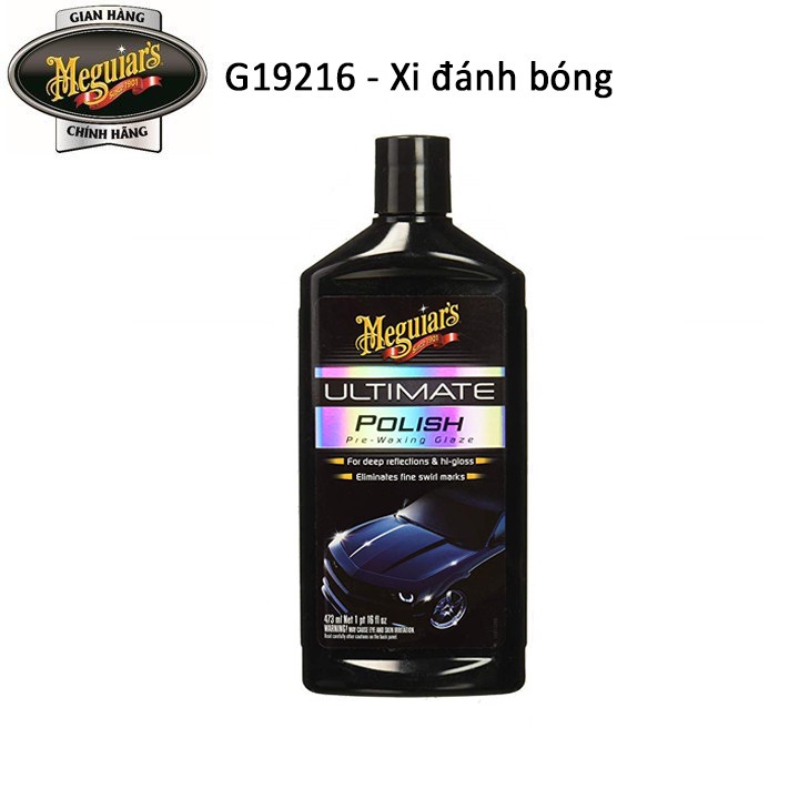 Meguiar's Xi đánh bóng xóa xước nhanh cho xe hơi dòng cao cấp Ultimate - Ultimate Polish, G19216, 473ML