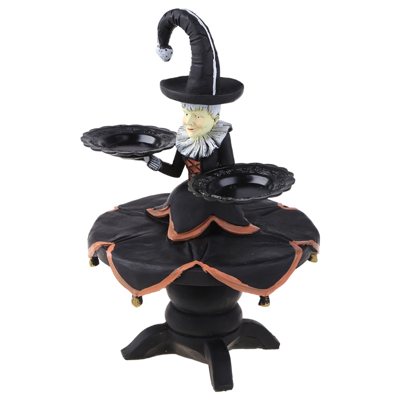 Aoto Khay Đứng Trưng Bày Bánh Cupcake Hình Phù Thủy Bằng Nhựa Resin Trang Trí Nhà Cửa Dịp Halloween