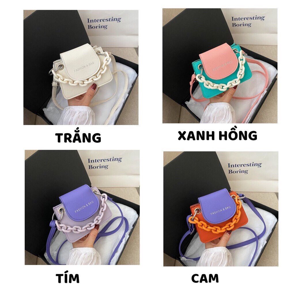 Túi Xách NữTặng QuàTúi Da Nữ Đeo Chéo cao cấp đựng đồ tiện lợi gọn gàng trẻ trung MÃ 3853