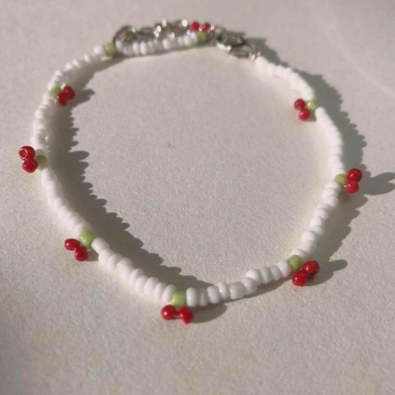 NHẪN VÒNG TAY VÒNG CỔ KẾT TRÁI CHERRY CUTE ĐỈNH