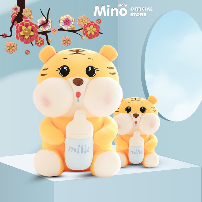 Gấu Bông Hổ Baby Ôm Bình Sữa Dễ Thương Ôm Ngủ Mềm Mại 70cm TH78