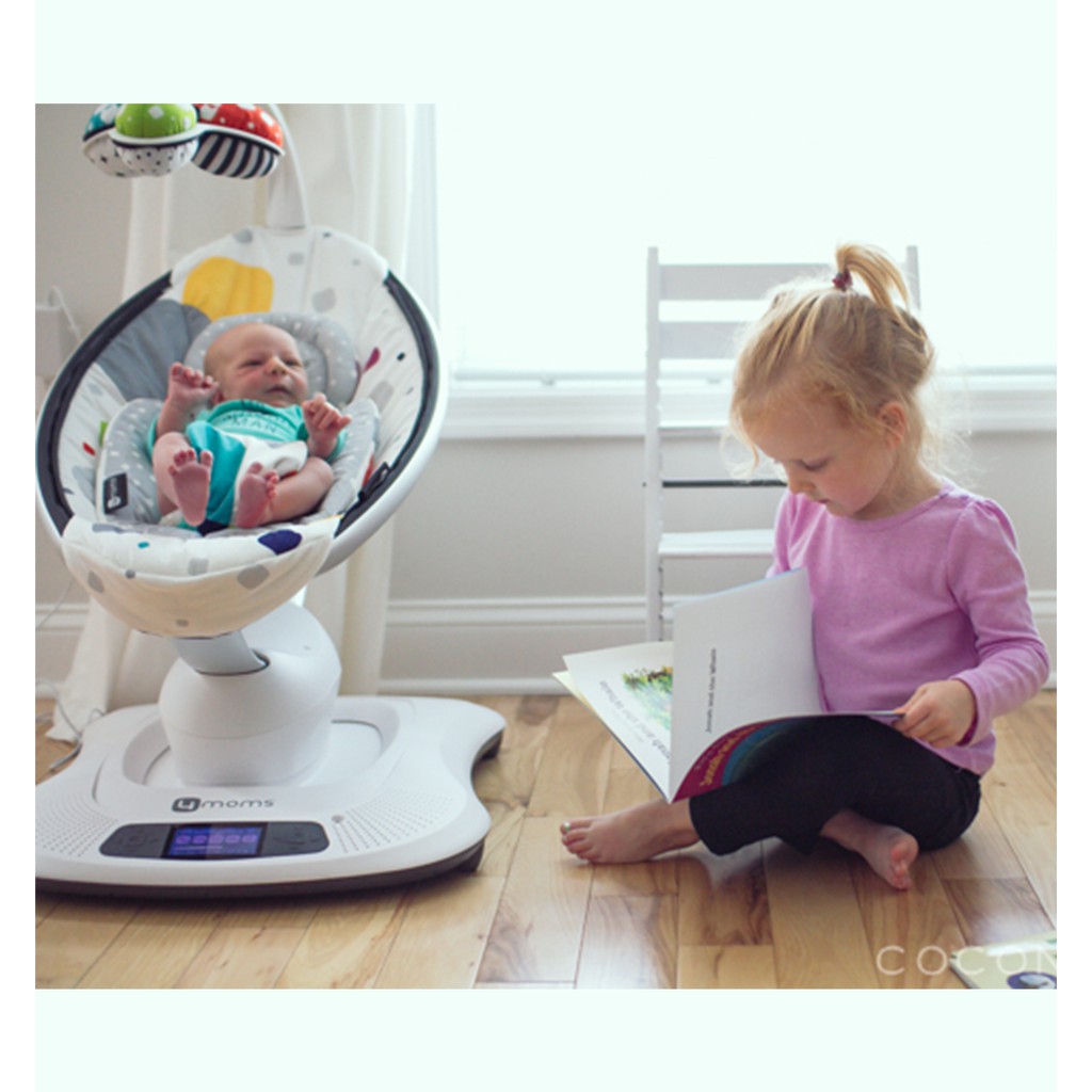 Nôi Ru Thông Minh MAMAROO 4MOMS, Kết Nối Bluetooth, 2 Độ Ngả Với 5 Mức Điều Chỉnh