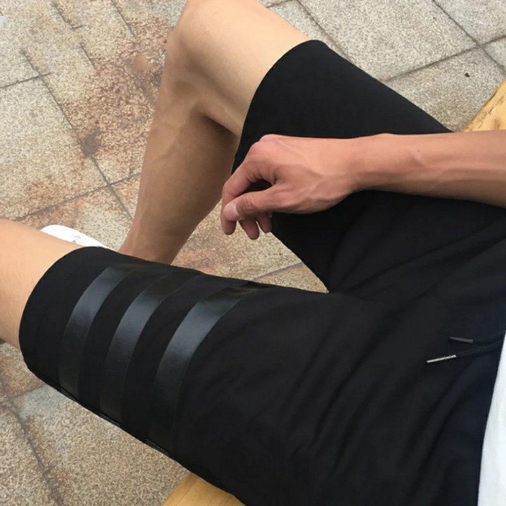 Short thun 3 line in Black Unisex