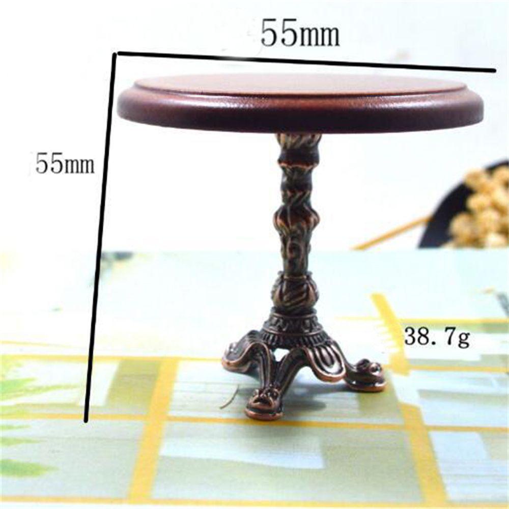 Mô Hình Bàn Ghế Đẩu Cà Phê Tỉ Lệ 1 / 12 Dùng Trang Trí Nhà Búp Bê