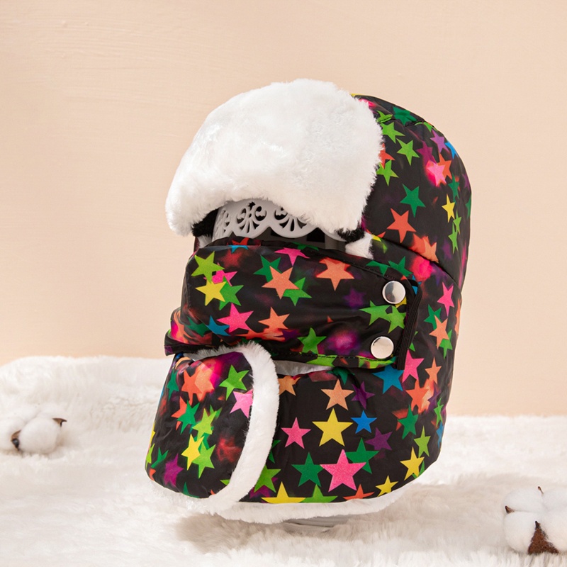 Mũ Trùm Đầu Che Tai Giữ Ấm Mùa Đông Dành Cho Bé Trai Gái