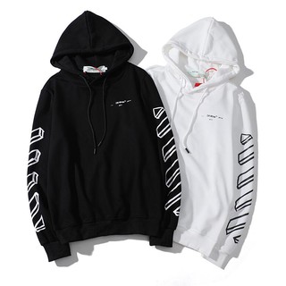 OFF-WHITE Áo Hoodie Off White In Chữ Thời Trang Cao Cấp