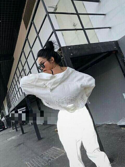 Khoác jean kaki đính hột bao bụi MK270 KJW048 | BigBuy360 - bigbuy360.vn