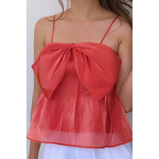 Áo 2 dây nơ ngực - 92Wear