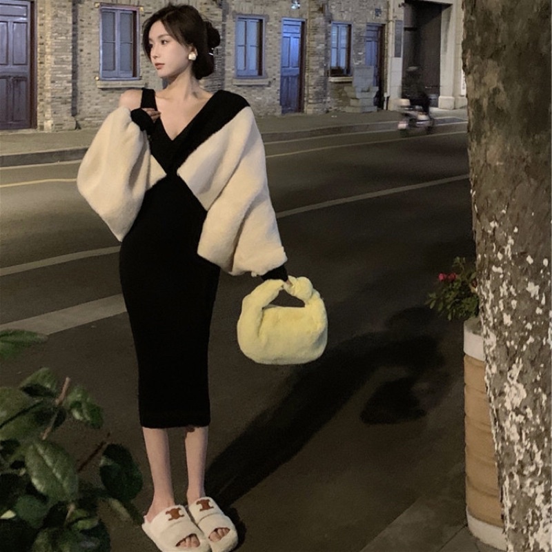 Set đầm len cao cấp