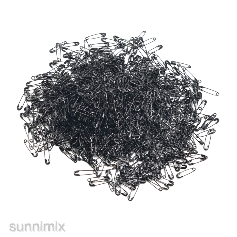 Set 1000 Ghim Cài Áo Mini 19mm Màu Đen Tiện Dụng