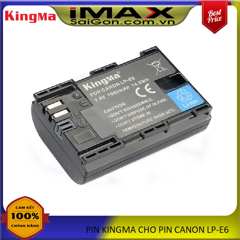 PIN SẠC MÁY ẢNH KINGMA LP-E6