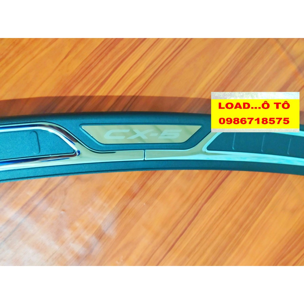 Chống trầy cốp ngoài Mazda CX5 2022-2018 (Chất liệu Nhựa đen)