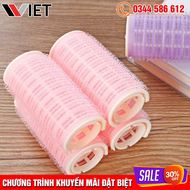 Lô Cuốn Tóc Tự Dính Làm Xoăn, Uốn Cong Tóc Mái Tạo Kiểu Mái Cúp, Mái Bay