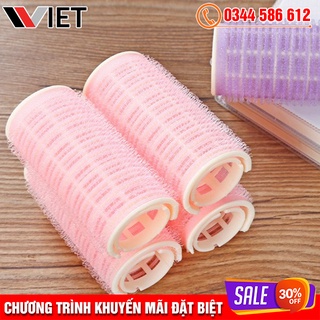 Lô cuốn tóc tự dính làm xoăn, uốn cong tóc mái tạo kiểu mái cúp, mái bay