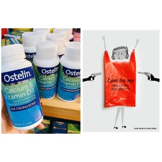 Túi xách lbm tặng kèm viên bổ sung calcium & vitamin d3 ostelin úc 130v
