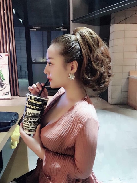 Tóc giả ngoặm xoăn ngắn-❤️freeship-ảnh thật