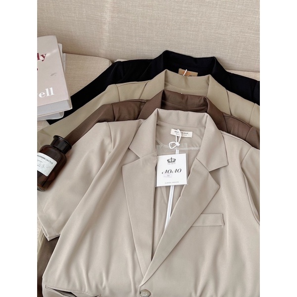 Áo blazer cộc tay - ảnh thật 4 màu