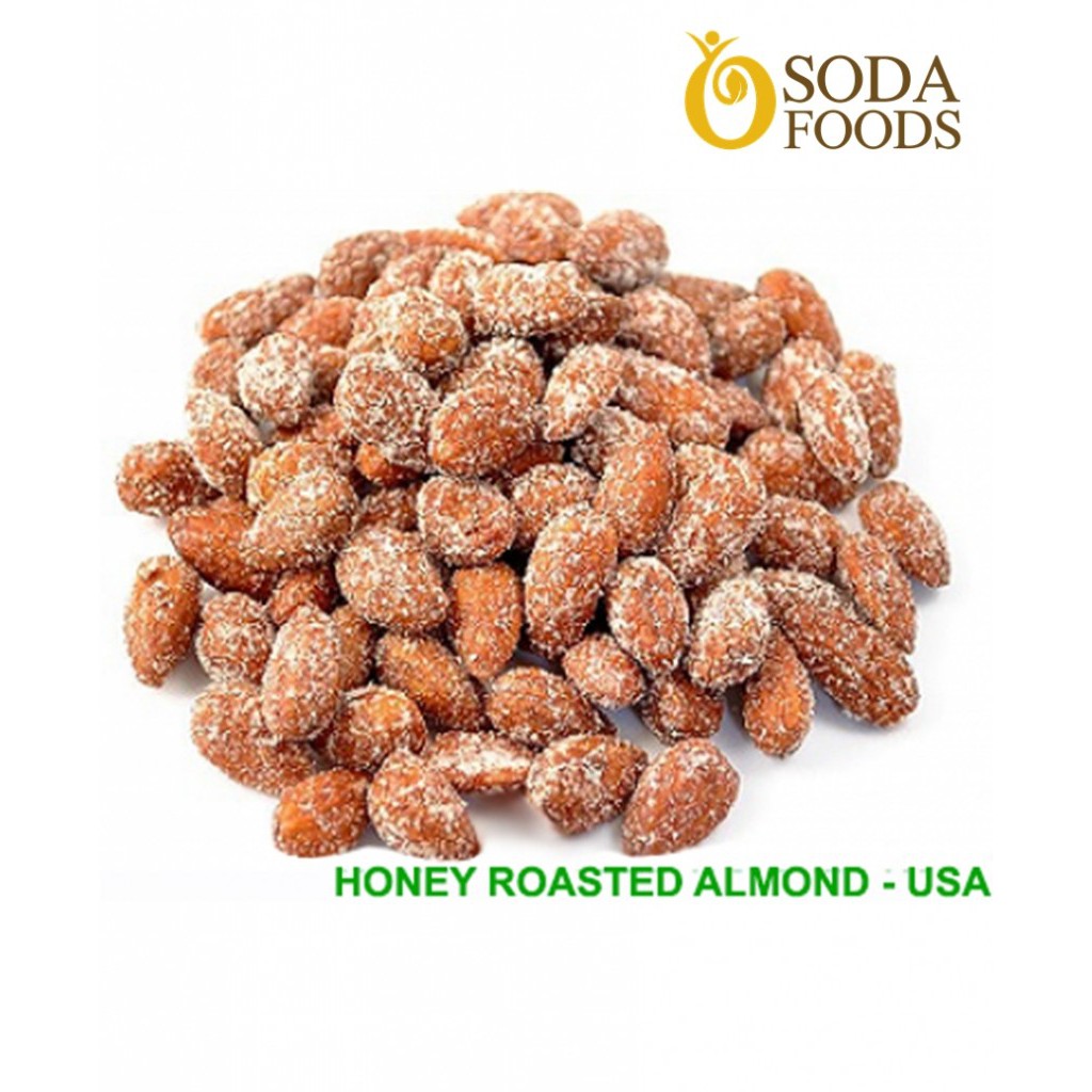Hạnh Nhân Vỏ Lụa - 500g - rang mật ong