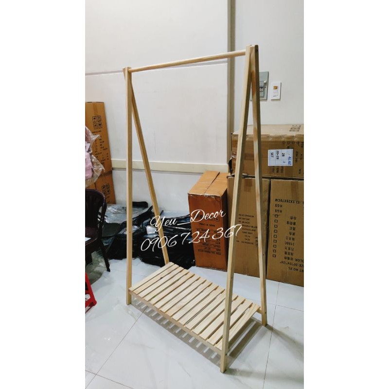 Kệ Treo Quần Áo Chữ A 1 Tầng - Gỗ Thông Nhập Khẩu (Giá Treo Quần Áo Chữ A 1 Tầng) | BigBuy360 - bigbuy360.vn