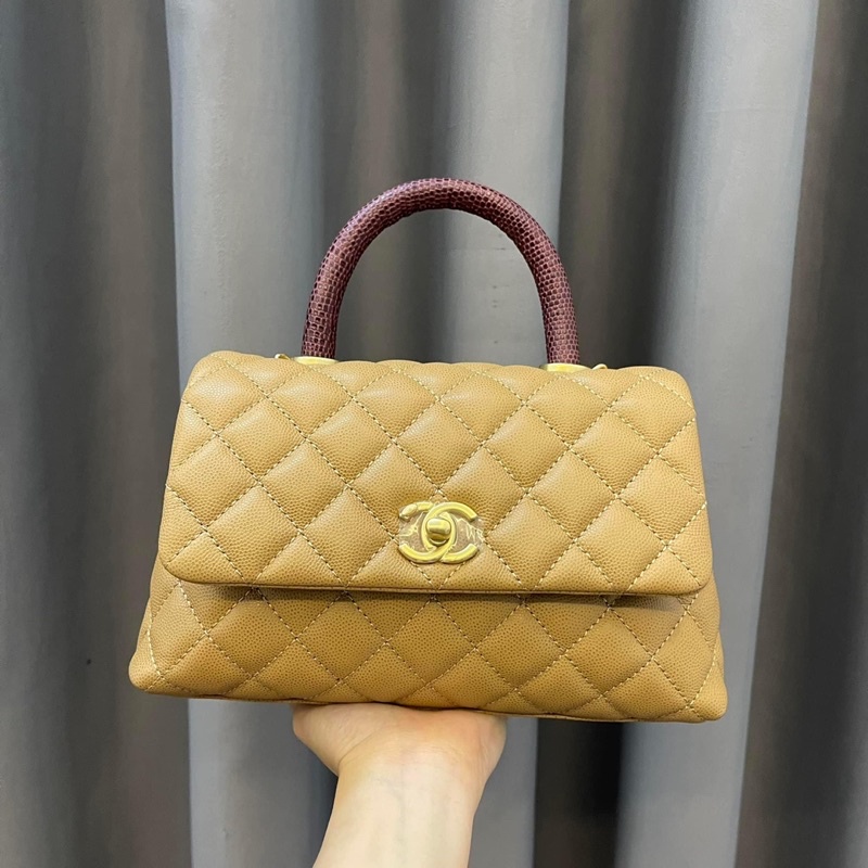 Tuid quai xách màu nude