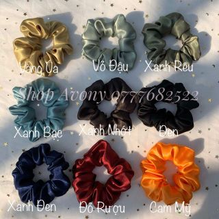 Cột tóc vải Scrunchies màu mới