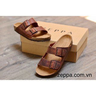 Dép đế trấu nam nữ màu nâu đỏ - ZEPPA size 36-46