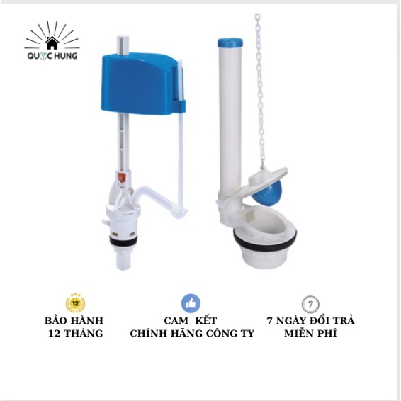 Bộ xả gạt HÙNG ANH VS0103-Bộ xả bồn cầu cao cấp-Hàng chĩnh hãng công ty-Bảo Hành 12 tháng