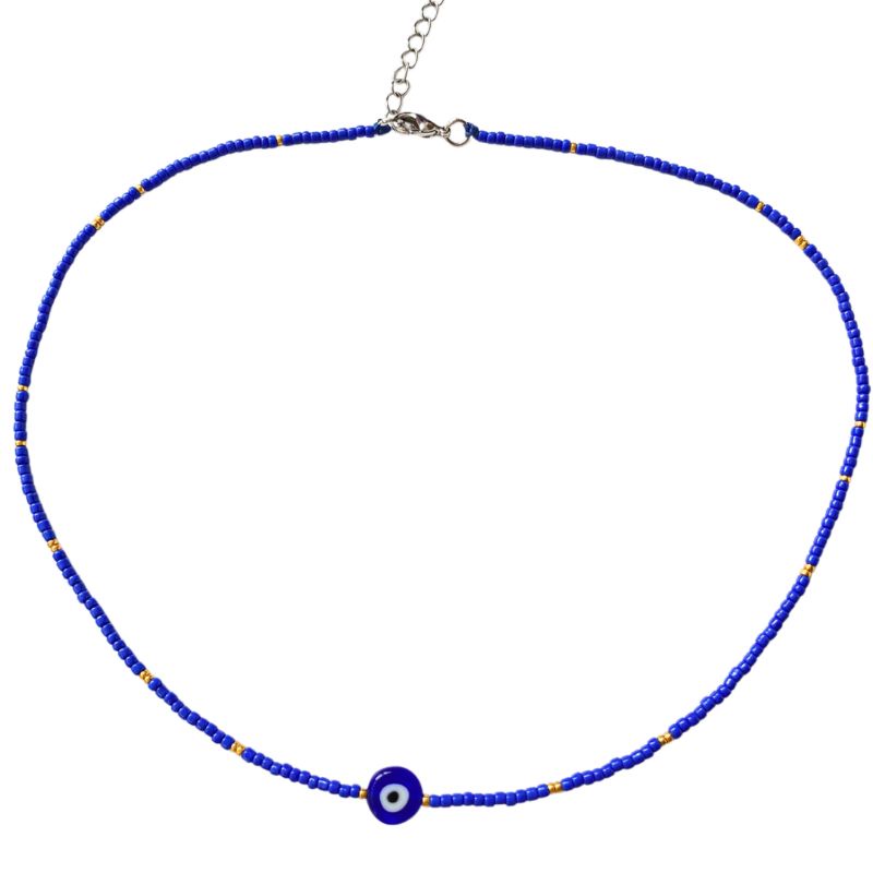[Whiteline] Vòng cổ Blue Devil's Eye (Hạt Miyuki)