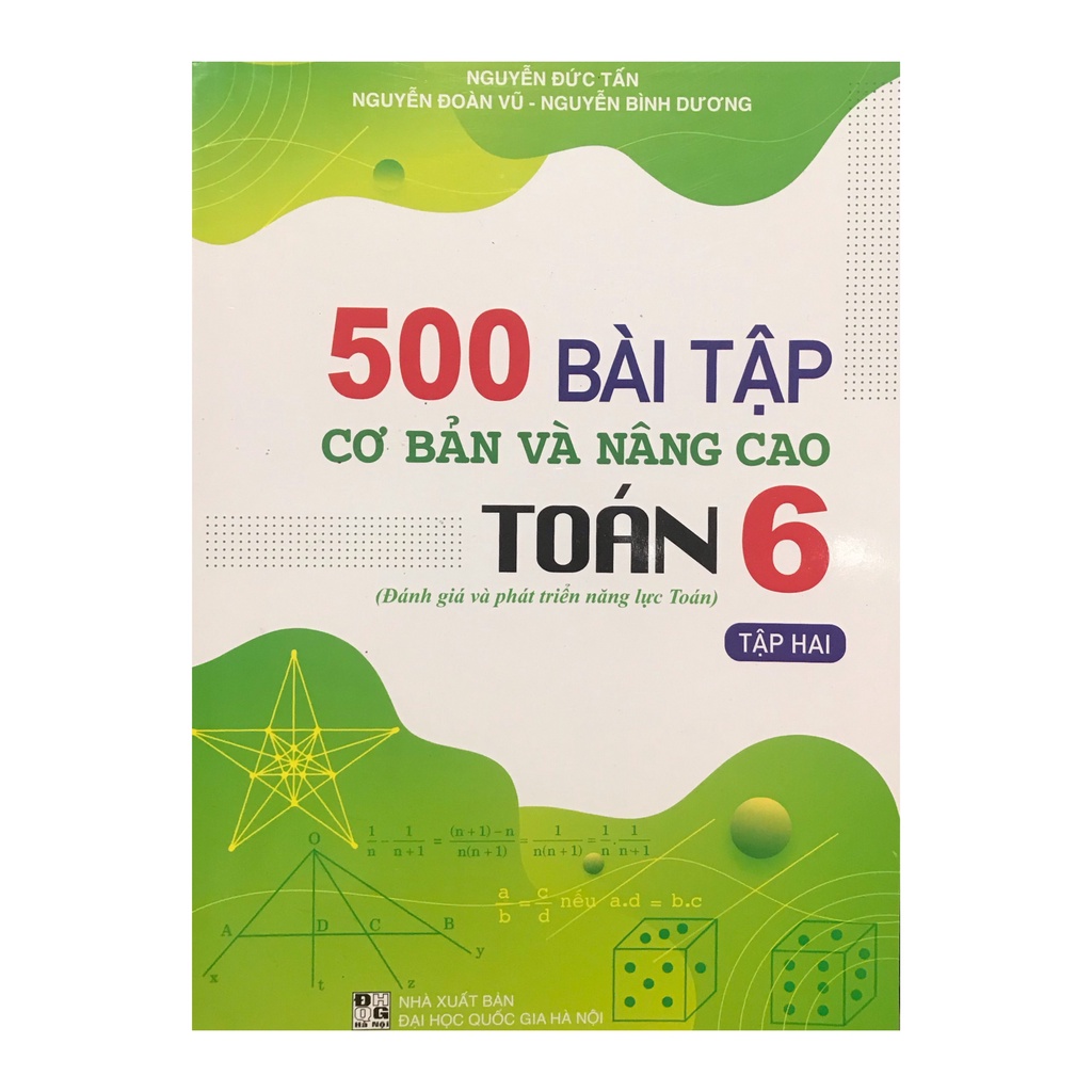 Sách Combo 500 bài tập cơ bản và nâng cao toán lớp 6 ( 2 tập )